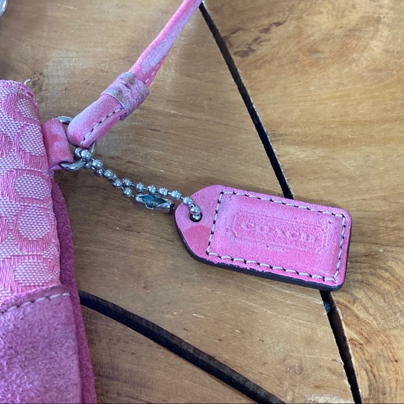 COACH Pink Clutch Purse Bag - Picture 3 of 5